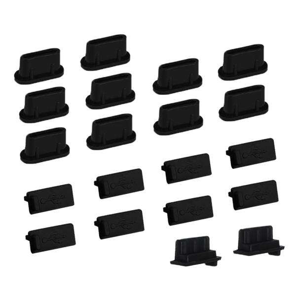 【内容物】20点セットType-Cポートカバーx10個+USB Aポートカバーx10個 色：黒。【素材】シリコン、変形なし、着脱簡単、によるコネクタ損傷のリスクを軽減。【ゴミを防ぐ】ホコリ、ゴミや湿気の侵入をシャットアウト、く良い耐候性があ...