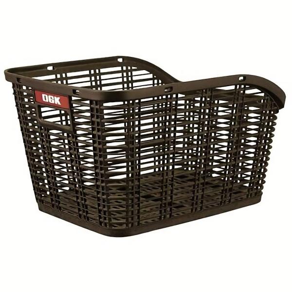 カラー：こげ茶サイズ：320×250×420mm目安サイズ:(約)幅320×高さ250×奥行440mm目安重量:(約)1.1kg適応車種:後ろキャリア付き軽快車・婦人車(但し、特殊形状のフレームには取付出来ません。)内容量:(約)20L