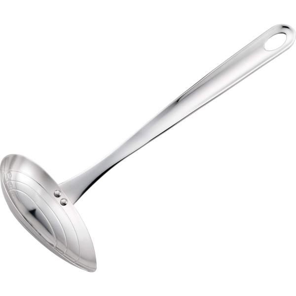 カラー：シルバースタイル：16)目盛り付きお玉食洗機使用可、電子レンジ使用不可素材・材質:18-8ステンレス生産国:日本満水容量:約70ml目盛り:5ml・15ml・30ml