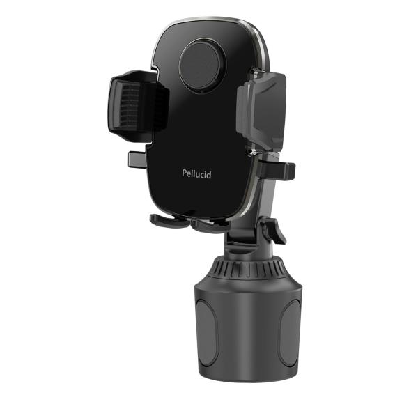 他サイト： ペルシード(Pellucid) 車内用品 車載スマホホルダー ドリンクホルダー取付 片手の商品画像