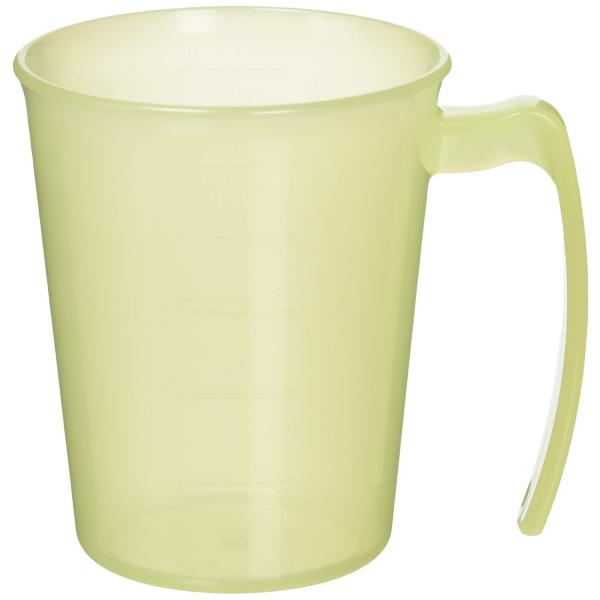 カラー：イエ ローサイズ：300mlスタイル：D.ハンドル付きコップ イエ ロー本体サイズ:φ8×H9.5cm300ml素材・原材料:ポリプロピレン生産国:日本