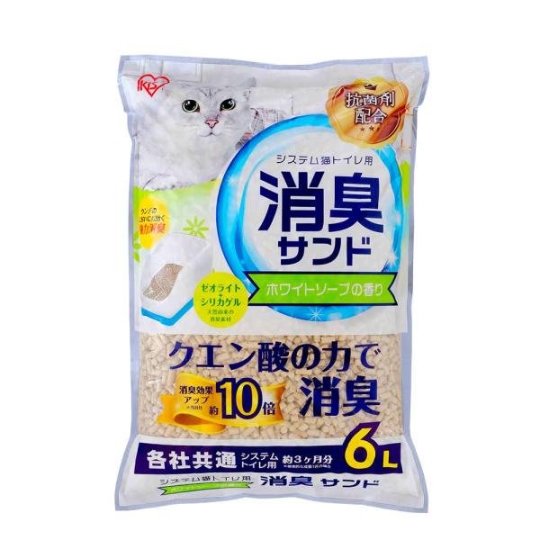 他サイト： アイリスオーヤマ システムトイレ用 におわない消臭サンド クエン酸入り ホワイの商品画像