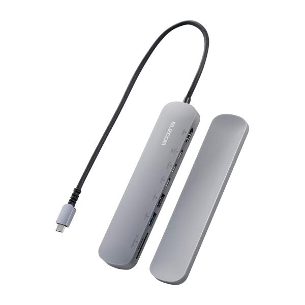 他サイト： エレコム USB Type-C ハブ ドッキングステーション 8-in-1 固定用スタンド付 PDの商品画像