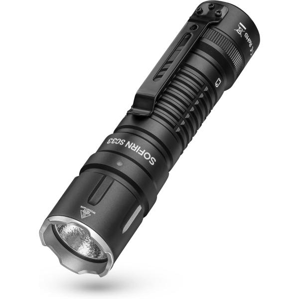 Sofirn SC33 懐中電灯 強力 LEDフラッシュライト 5200ルーメン 爆光 タクティカ