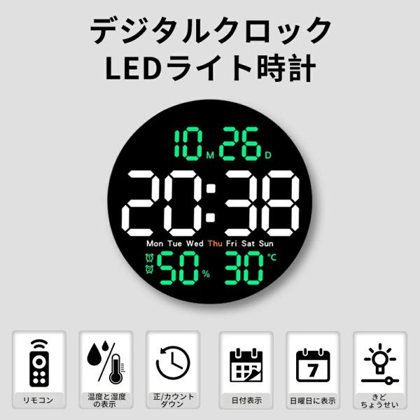 【スタイリッシュ】大きなアラビア数字が刻まれており、フレームやガラスのカバーがなく、読みやすい。大文字の1-12の数字を採用して、年配の方やお子様でもはっきりと時間を確認できます。【シンプルなデザイン】人気の高い木目調のシンプルシックなは、...