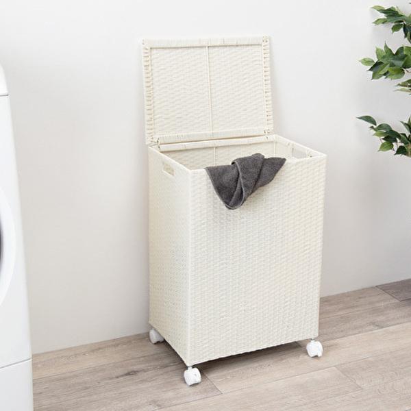 ランドリーバスケット ふた付き おしゃれ ホワイト キャスター付き ランドリー収納 Hghi インテリア家具通販のファニシック 通販 Yahoo ショッピング