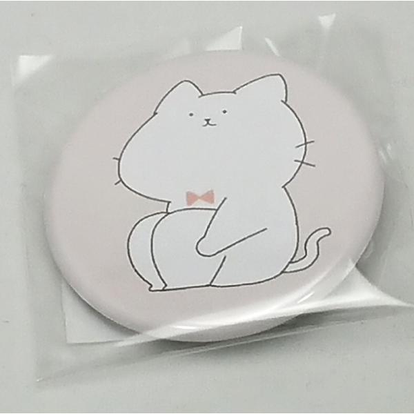 【にゃんこと僕】 缶バッジ しろにゃん n03-005 【メール便対応】