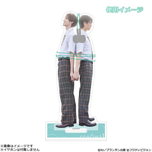 コントラスト アクリルイヤホンホルダー