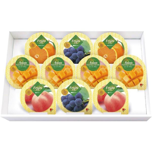 金澤兼六製菓 10個 マンゴープリン＆フルーツゼリーギフト MFR-10 食品 スイーツ 洋菓子 御中元 お中元 夏ギフト 包装済み