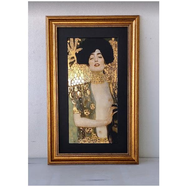 グスタフ・クリムト「ユディトI」 ジクレー、シルクスクリーン金箔加工