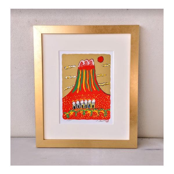 志摩欣哉「朱不ニと六地蔵」シルクスクリーン shopheiwado_m-664