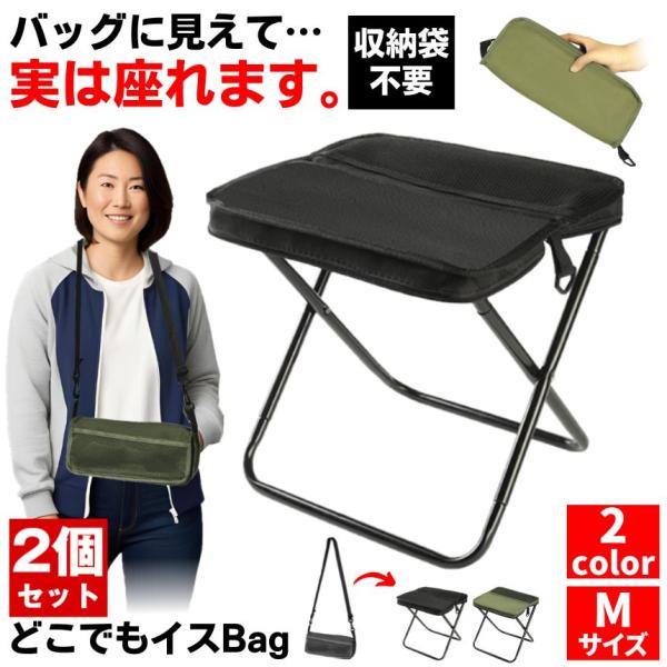 2個セット】 折りたたみ椅子 アウトドア チェア 椅子 アウトドア