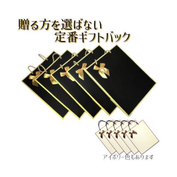 ギフト バッグ 5枚 紙袋 手提げ袋 ラッピング おしゃれ シンプル プレゼント 贈り物 紙袋 (ブラック/アイボリー)