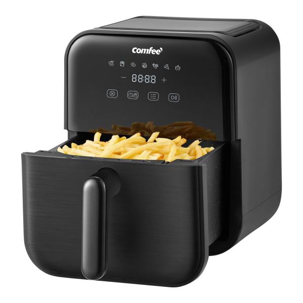 エアフライヤー-いつでもサクサクの美味しさを楽しめる:多機能を兼ねて備えたエアフライヤーは、フライドポテトや手羽先などの揚げ物を調理できる。調理中にバスケットを取り出して一時停止し、調味料を追加したり、食材の状態を確認することもできる。 【...