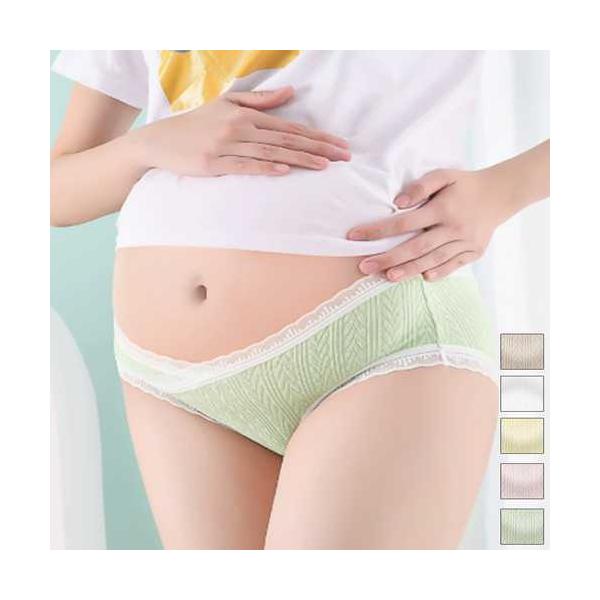 送料無料 可愛い マタニティインナー 産前産後ショーツ Vカット スタンダードショーツ 蒸れない 妊婦下着 お腹