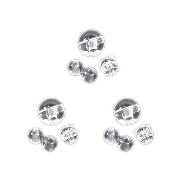 メール便 樹脂 親玉 ボサ玉 天玉セット 10mm  3個セット 親珠 Tホール ボサ 数珠パーツ 念珠 念誦パーツ プラスチック 3分玉 3セット