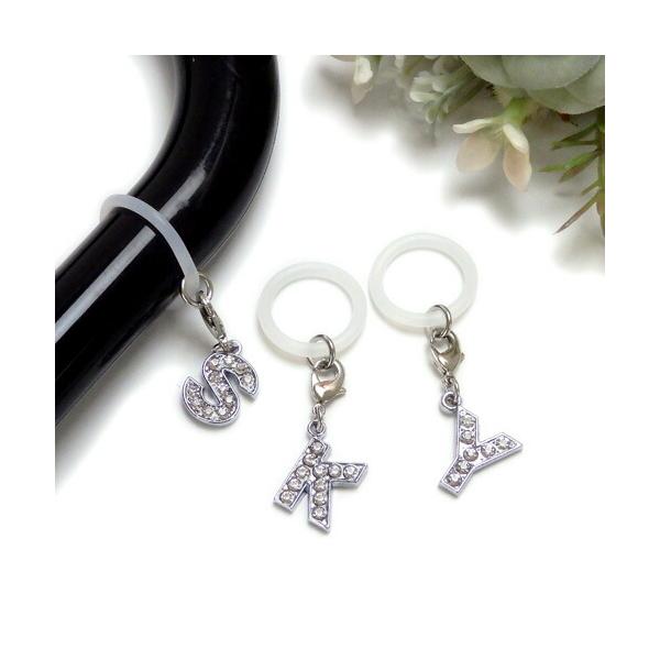 メール便 アンブレラマーカー ラインストーン アルファベット