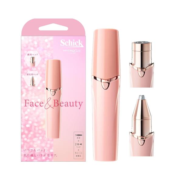 Schick(シック) ハイドロシルク Face &amp; Beauty 女性用 フェイスシェーバー 顔 眉 スティックタイプ 1個 (x 1) シェーバー レディース カミソリ　うぶ毛 ・HYDRO Silk・いつでもパッと肌に優しいう...