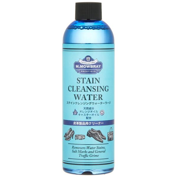 [エム・モゥブレィ プレステージ] 天然成分配合 革靴・革小物用汚れ落とし 水性 スムースレザー 靴磨き クリーナー お財布 名刺入れ バッグ ベルト ステインクレンジングウォーター 皮革に優しいクリーナー 革靴 革小物 スニーカー 財布 ...