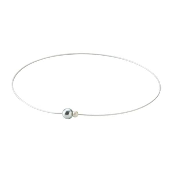 phiten(ファイテン) RAKUWA ネックレス ワイヤー EXTREME ミラーボールツイン ライトブルー/パール 45cm【肩こり】【首こり】【ファイテン先端技術メタックス採用】 ・カラー：ライトブルー/パール・サイズ：45cm・性...