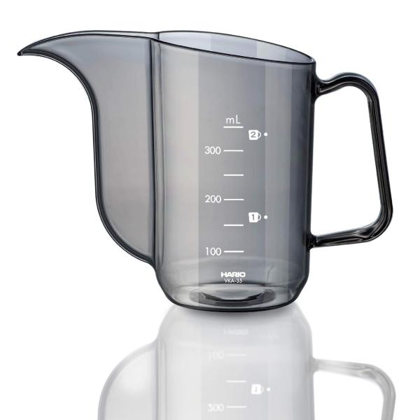 HARIO(ハリオ) V60ドリップケトル・エアー 実用容量350ml 透明ブラック 計量 ポット 日本製