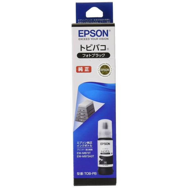 エプソン 純正 インクボトル トビバコ TOB-PB フォトブラック ・Brand:エプソン・フォトブラック・商品の重量:?108 g・対応機種:EW-M973A3T / EWM973A3T1 / EW-M873T/ EW-M873T1・梱...