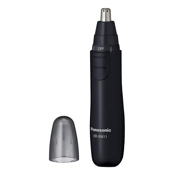 パナソニック 鼻毛カッター エチケットカッター メンズ 眉毛 ヒゲ 耳 ER-GN11-K ・【付属品】掃除用ブラシ・【日本製刃】「デュアルエッジ刃」で広範囲の毛を効率的にカット・【本体質量】46g(乾電池含まず、キャップ含む)・【洗浄方法...