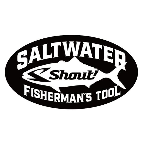 シャウト! シャウト!ステッカー 912SK ソルトウォーター用 ・サイズ:約170mm×95mm