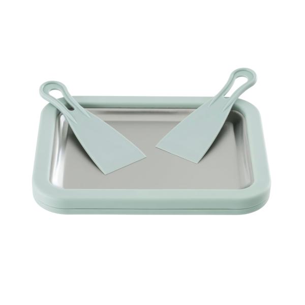 武田コーポレーション 【アイス・シャーベット・パーティ】 グリーン 22.5×17.5×3.5cm アイスクリームメーカー ICEM-GR ・【カラー】グリーン・【サイズ】プレート：約22.5×17.5×3.5cm　ヘラ：約5×14.5cm...