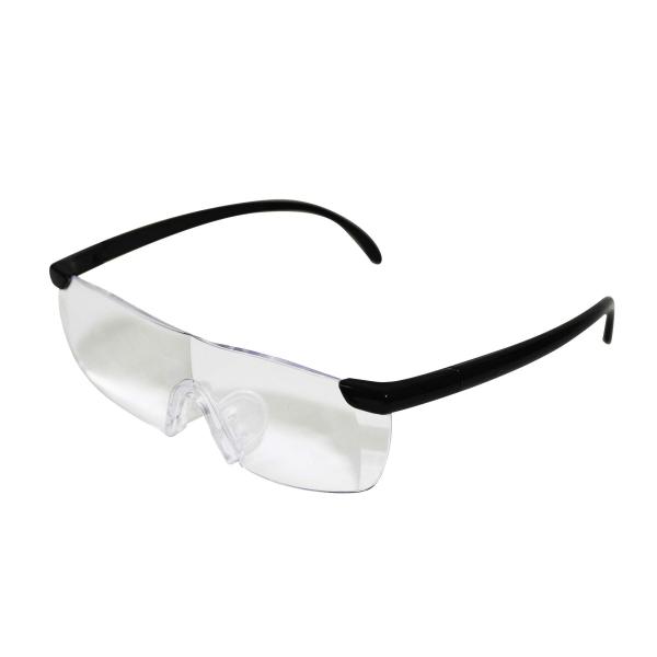 高芝ギムネ製作所(Takashiba Gimune) ミキロコス(MIKI LOCOS) ルーペメガネ 拡大率1.6倍 ストラップ付 M-27 ・付属品:専用ポーチ、クロス、メガネストラップ、高さ調整用鼻パット・使用時サイズ:約140×43...