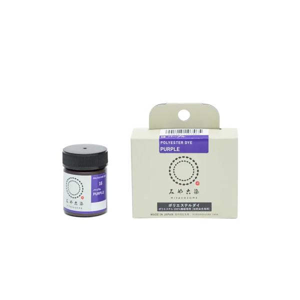 桂屋ファイングッズ みや古染 ECO染料 ポリエステルダイ ポリエステル100%繊維専用 Col.16 パープル ・セット内容：染料20g、濃色促進剤20g、染め方説明書・仕様：染料・品番：10746・染色方法：90℃程度の加熱染色（加熱ソ...