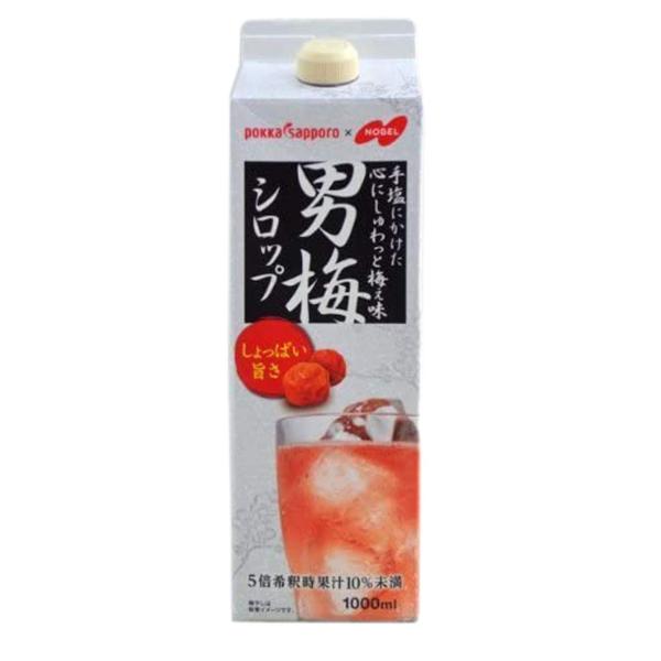 ポッカサッポロ 男梅シロップ 1000ml（パック） 1本 [その他] ・1000ml・ノンアルコール 清涼飲料・ポッカサッポロ・梅シロップ・５倍希釈