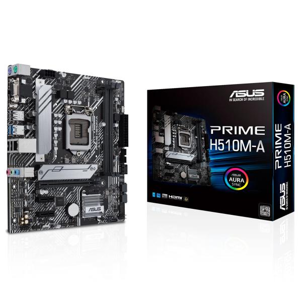 ASUSTek Intel 第10世代・11世代 CPU 対応 (LGA1200 )対応 H510 チップセット microATXマザーボード PRIME H510M-A ・【Aura Sync RGB】RGBLEDストリップ用のオンボード...