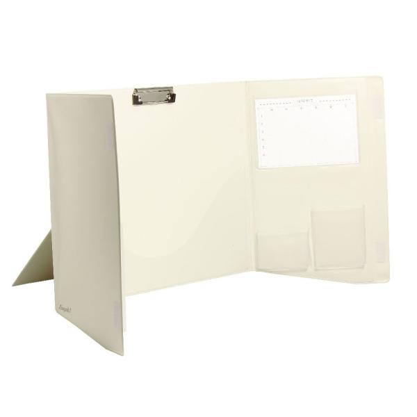 ソニック ブース リビガク 集中できる勉強ブース 卓上 LV-7392-I ・【カラー】アイボリー 【材質】PVC・【サイズ】W475×H388×D25mm 【重量】1116g・ノートやプリント、筆記用具を収納できるから、サッとすぐに勉強ス...