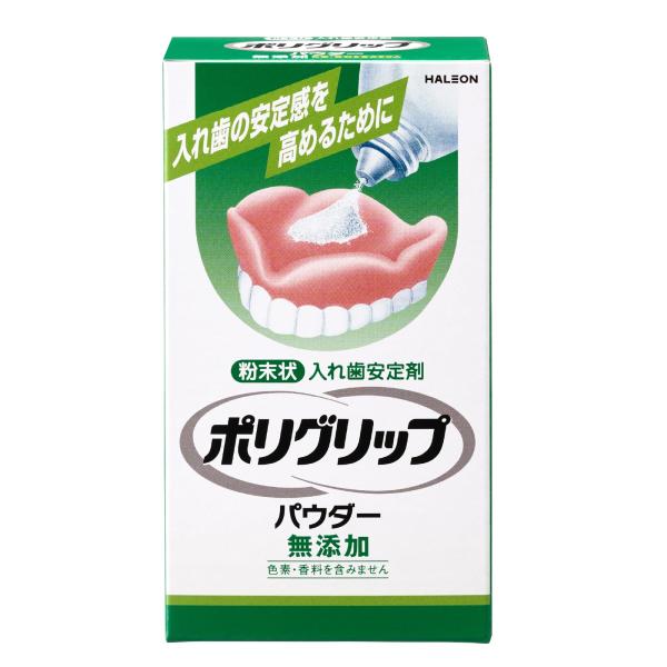 ポリグリップ パウダー 無添加 入れ歯安定剤 50g ・内容量 : 50g・原産国 : アイルランド・商品サイズ (幅×奥行×高さ) : 64×33×115 (mm)