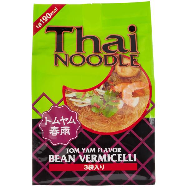 オーバーシーズ タイヌードル はるさめ トムヤム味 (3食袋入り) 156g ・ブラント名: オーバーシーズ・ヘルシーな春雨に辛くて酸っぱいトムヤムクンスープを合わせた新感覚のインスタントカップ麺です。・メーカー名: オーバーシーズ・原材料...