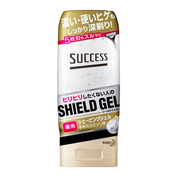 SUCCESS サクセス 薬用シェービングジェル 多枚刃カミソリ用 180g ・6×4.3×14.6