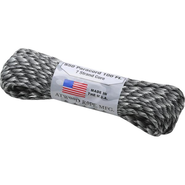 アトウッドロープ (Atwood Rope) 登山 万能ロープ パラコード アーバンカモ 太さ4mm