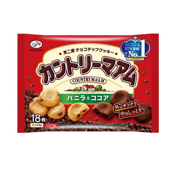 不二家 カントリーマアム(バニラ&amp;ココア) 18枚