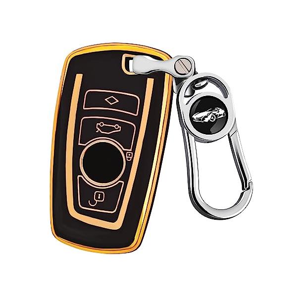 HunesuruスマートキーケースB.M.Wに適用 1 2 3 4 5 6 7 シリーズ X3 X4 Z4 互換性キー キーホルダー 高級 TPUキーケース キ