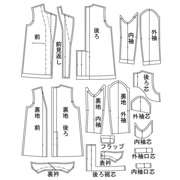 ハンドメイドカンパニー Cut Pattern テーラードジャケット Lサイズ 型紙 パターン Aw011 L Www Cianilugano Ch