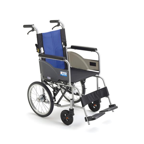 ミキ 介助式車いす BAL-R2 スタンダード 座幅40cm 介助者用ブレーキ モジュール ノーパンク 背折れ 折りたたみ【法人様送料無料(一部除く)】