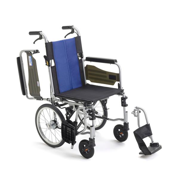 ミキ 介助式車いす BAL-R4 肘跳ね上げスイングアウト 座幅40cm 介助者用ブレーキ モジュール ノーパンク 背折れ 折りたたみ【法人様送料無料(一部除く)】