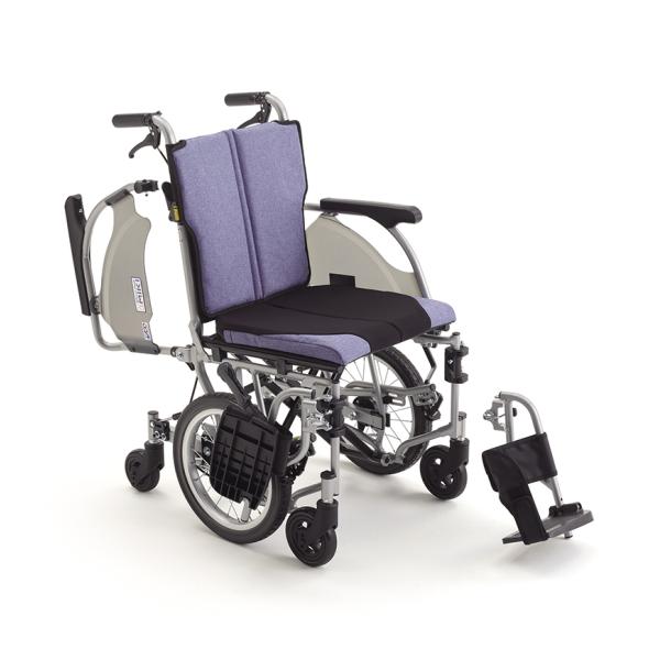 介助用車椅子 ミキ 介助用6輪車いす SKR-6 座幅40cm 小回り スイングアウト