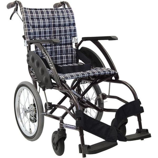 カワムラサイクル 介助式 WAVIT WA16-40(42)S ソフトタイヤ仕様　バンド式介助者用ブレーキ 背折れ 折りたたみ コンパクト【法人様送料無料(一部除く)】