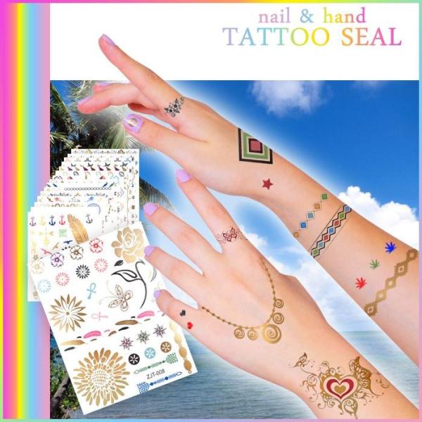 ボディシール ハンド タトゥーシール 16種類 ネイルok 可愛いカラフル Buyee Buyee 일본 통신 판매 상품 옥션의 대리 입찰 대리 구매 서비스