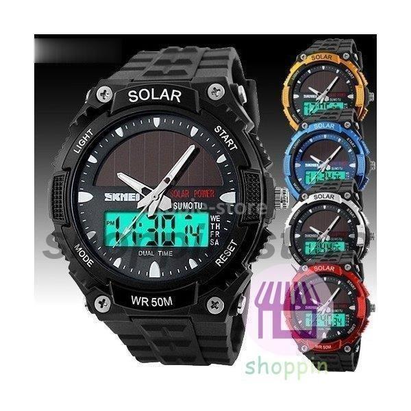 Skmei 腕時計 メンズ メンズ 腕時計 時計 ソーラー 防水 クオーツ デジタル アナログ Fashion腕時計 メンズ ラウンド オシャレ シンプルカジュアル ビジュアル Kiko 1439xm97 Shoppin 通販 Yahoo ショッピング
