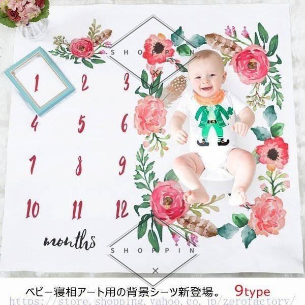 ベビーアート 寝相アート 背景シーツ 背景布 月齢 カレンダーリーフ フォト 写真 記念撮影 記念写真 Pc6d Shoppin 通販 Yahoo ショッピング