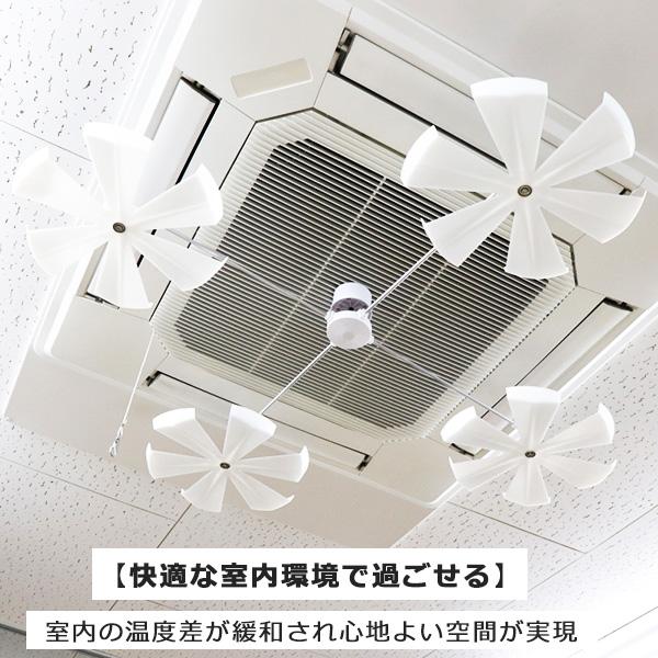 エアコンファン エアコン取付ファン 4方向天井カセットタイプ 省エネ 