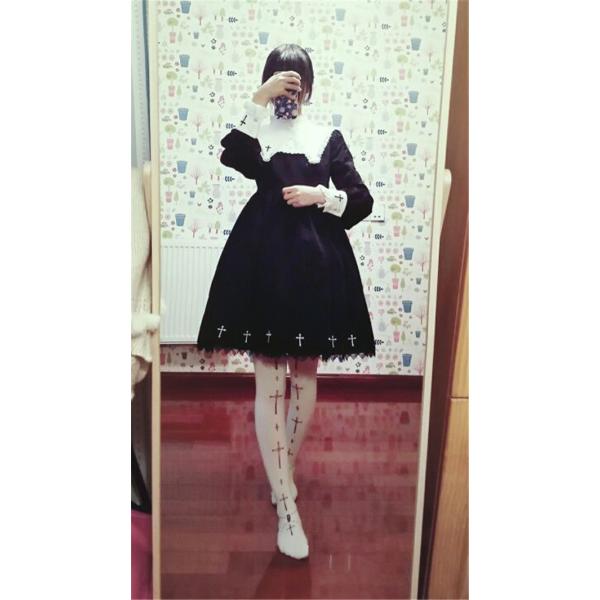 ゴスロリ 十字架 クロス ワンピース クラシカル ロリータ ゴシック 黒 コスプレ 衣装 襟 着脱 取り外し 可能 Buyee Buyee Japanese Proxy Service Buy From Japan Bot Online